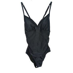 Kona Sol Black Lace Up Adjustable Straps‎ Size Small Swimsuit